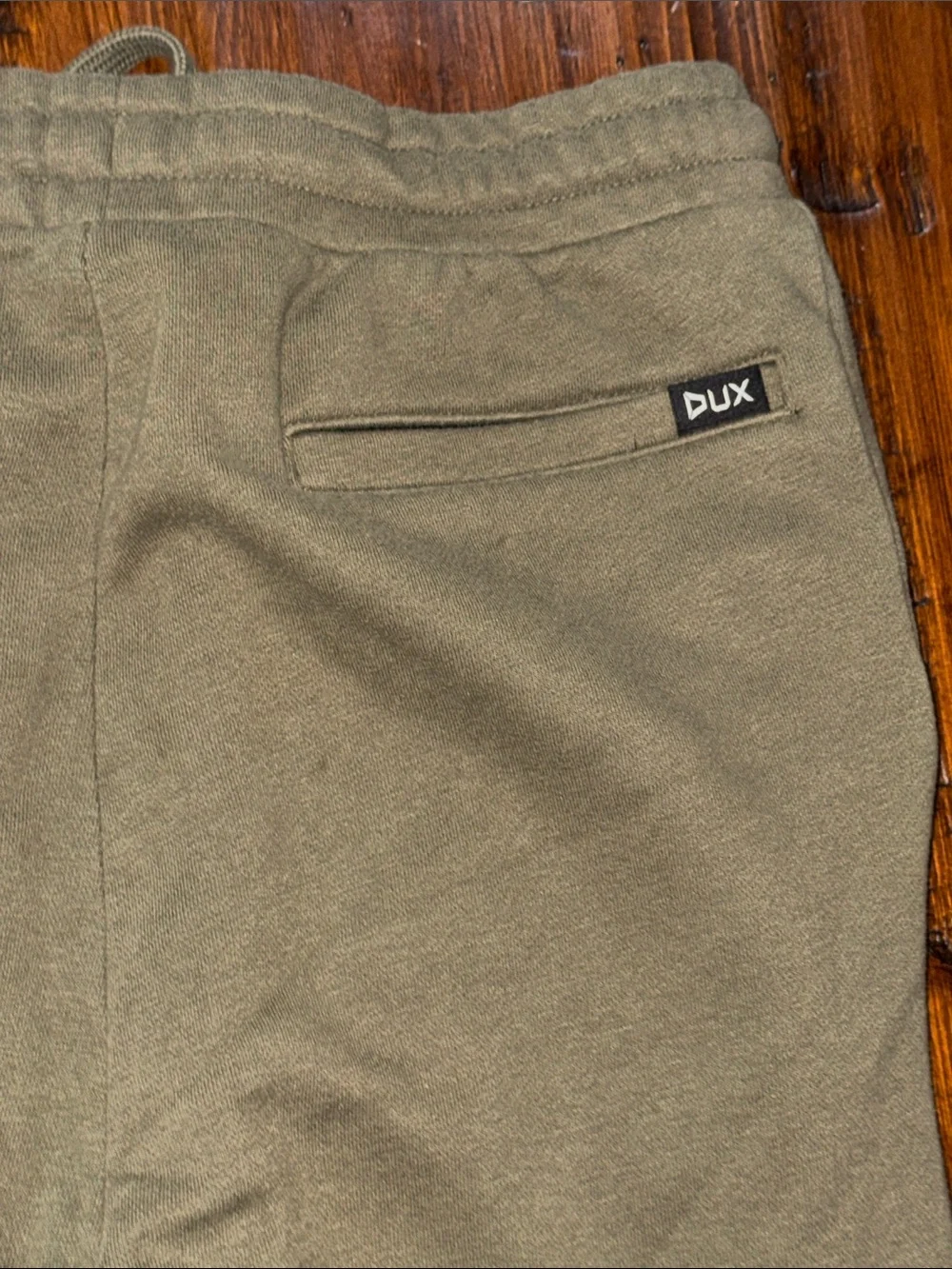 DUX WATERFOWL CO OLIVE GRN DRAWSTRING WAIST CUFFED ANKLES SIDE PKTS/BK PKT ZIP - Picture 11 of 15
